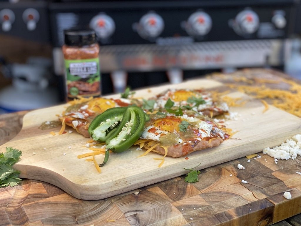 CJ's Red and Green Huevos Rancheros Recipe – Blackstone Products (UK)